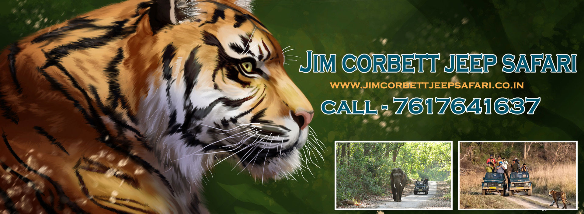 Jim Corbett Jeep Safari Banner